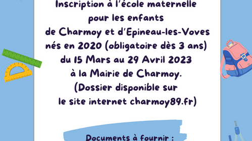 Inscription école